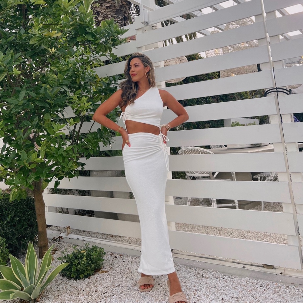 Sabo skirt white dress